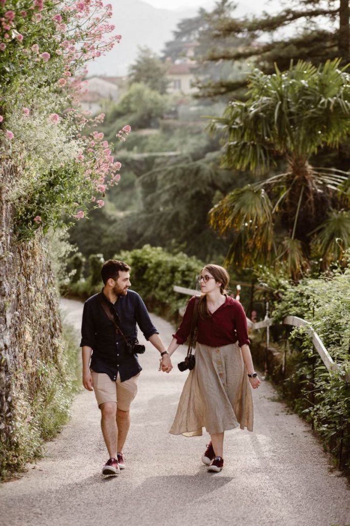 Kjærestebilder fra en liten fjellandsby i Toscana