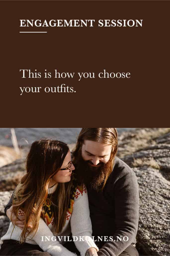 What to wear for your engagement session Norway Elopement photographer